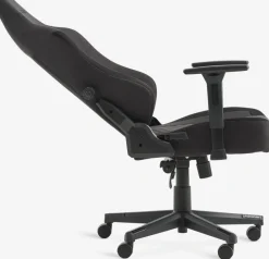 ABILDAAChaise gaming ABILDAA tissu gris anthracite