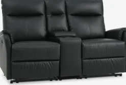ABILDSKOVCanapé ABILDSKOV 2 places avec console noir