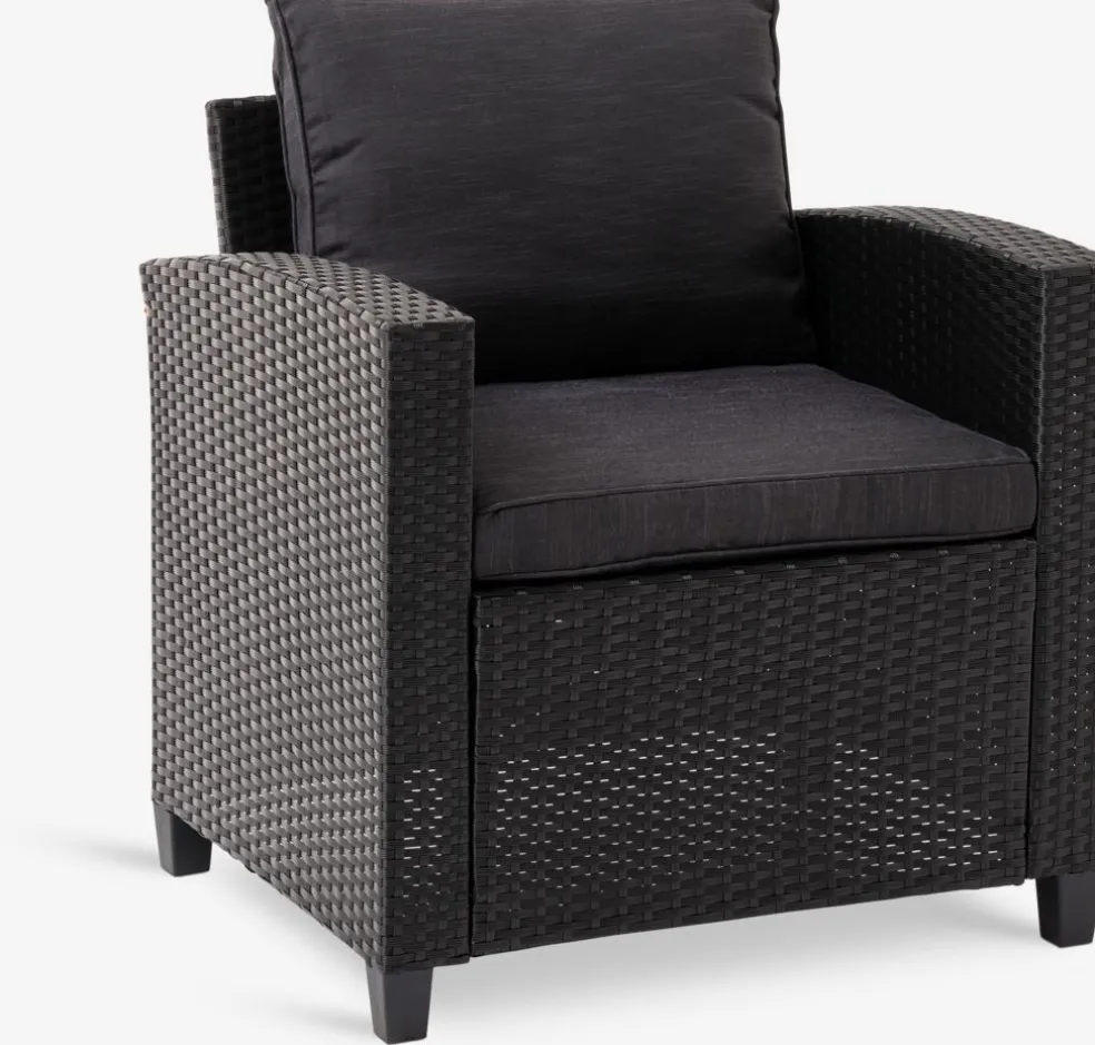 AGERMOSEFauteuil lounge AGERMOSE noir