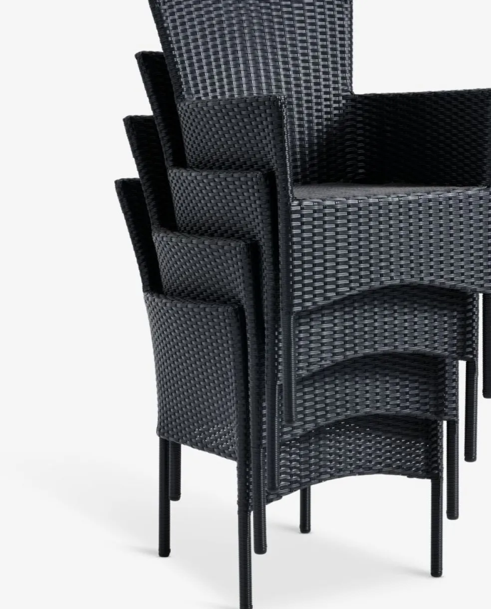 AIDTChaise empilable AIDT noir