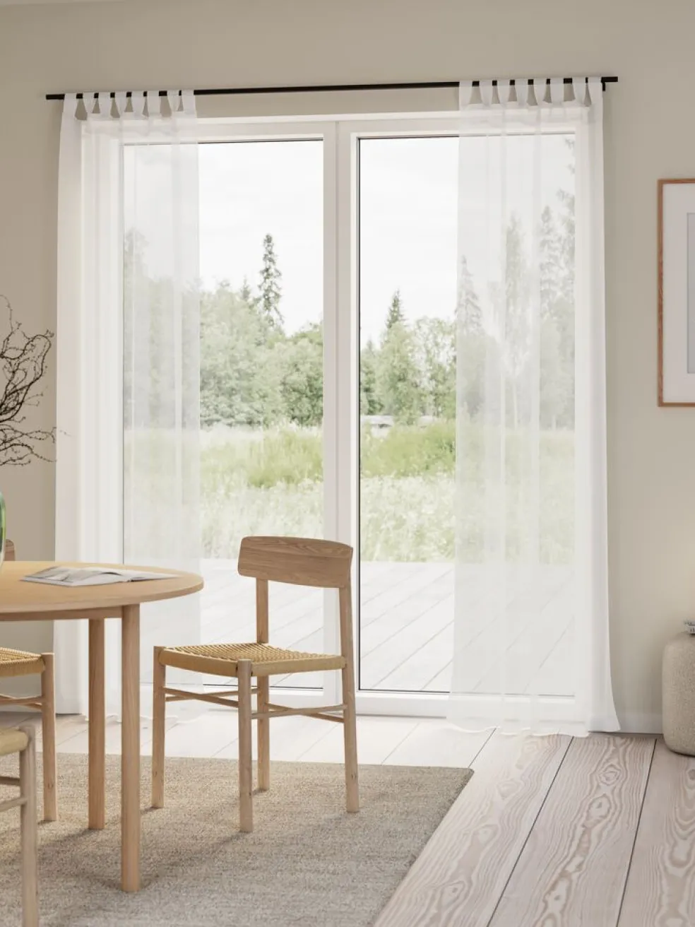 ALAJAURERideau ALAJAURE 1x140x245 blanc