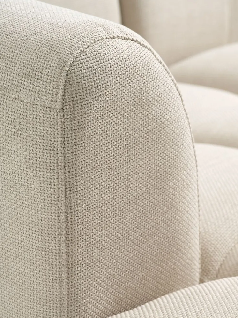 ALLESECanapé ALLESE méridienne droite tissu beige