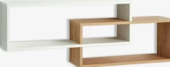 ALLESTEDÉtagère murale ALLESTED 2 tablettes blanc/coloris chêne