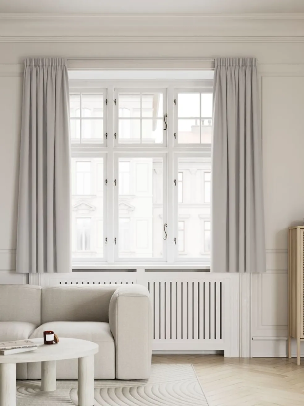 AMUNGENRideau tamisant AMUNGEN 1x140x175 gris clair