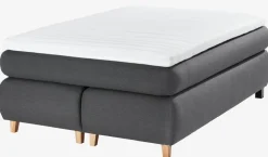 ANDELVAGoldLit sommier tapissier 140x200cm ANDELVA Gris-41 Très ferme