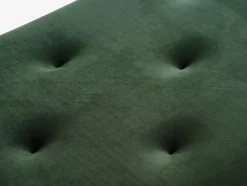 BADSTEDBanc BADSTED a/rangement velours vert foncé/noir