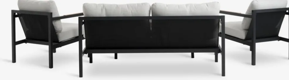 BEJSTRUPEnsemble lounge BEJSTRUP 4 personnes gris