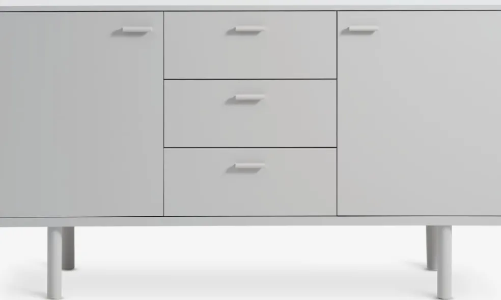 BELLELUNDBuffet BELLELUND 2 portes 3 tiroirs beige