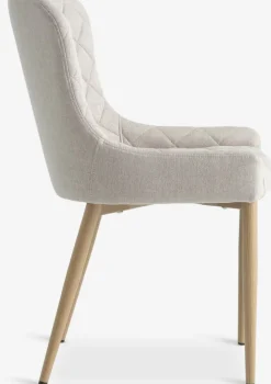 BELLINGEChaise BELLINGE tissu sable/coloris chêne naturel