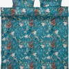BERTHAPlusParure de lit Satin BERTHA 240x220 bleu