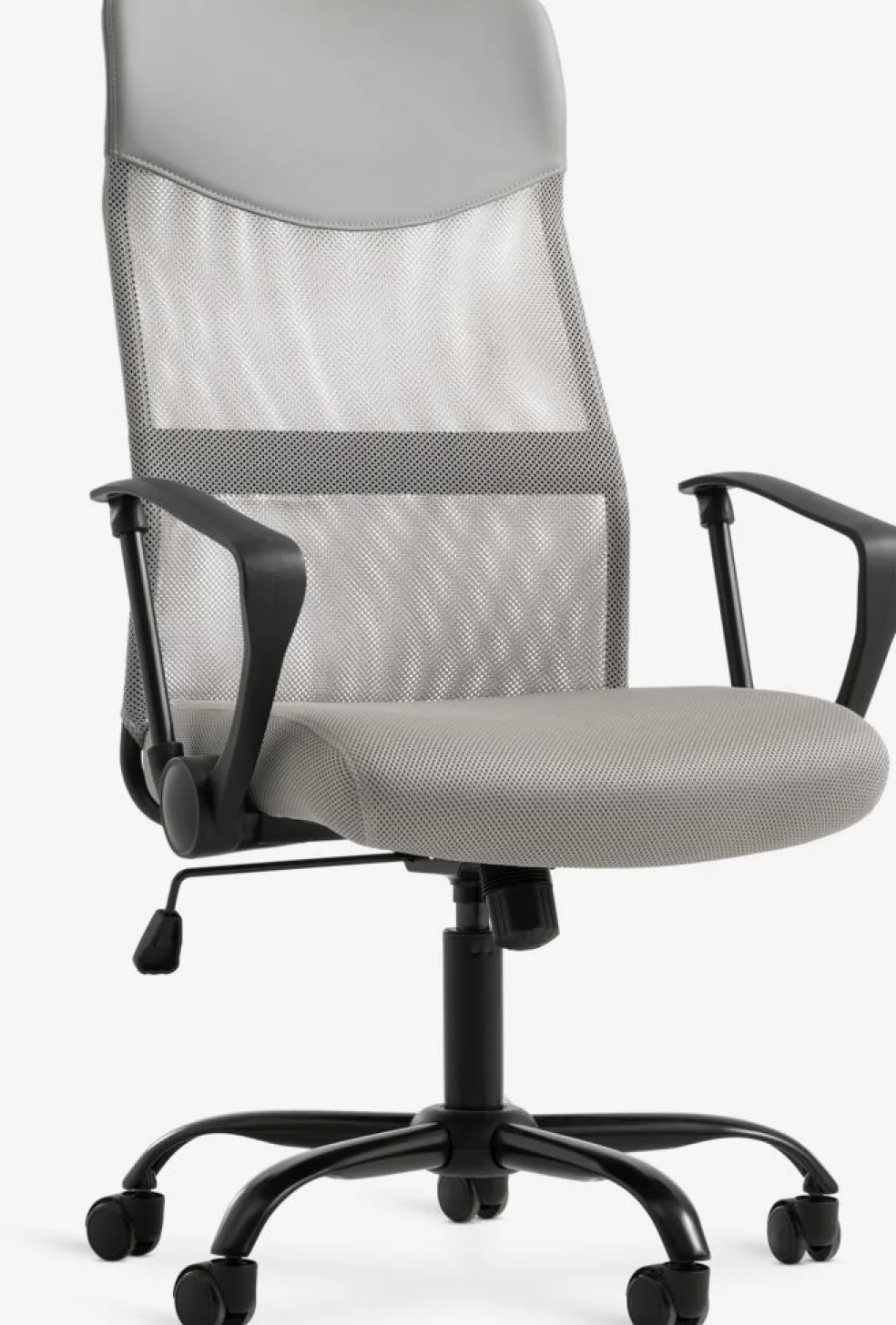 BILLUMFauteuil de bureau BILLUM maille gris/noir
