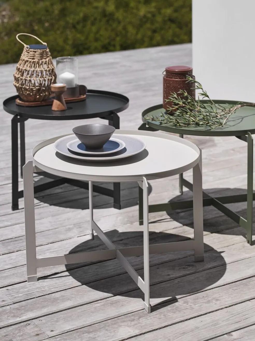 BORRETable d'appoint BORRE Ø50xH40 vert olive