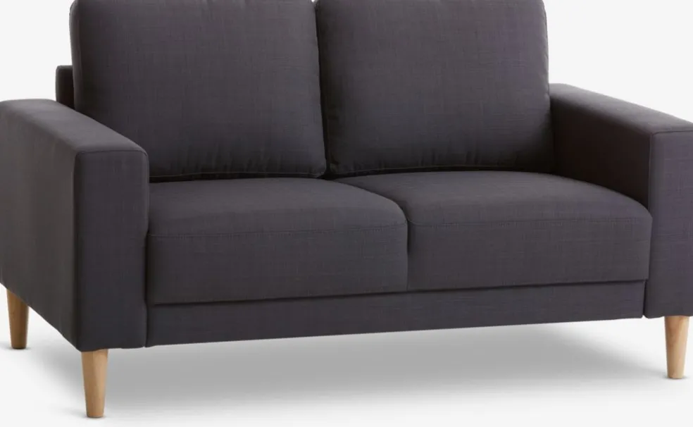 EGENSECanapé EGENSE 2 places tissu gris foncé