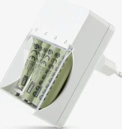 EIKChargeur de piles EIK a/prise blanc