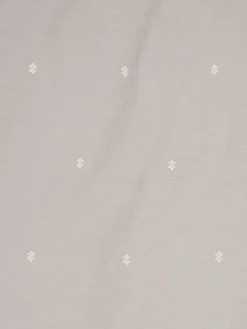 ELLIEGoldParure de lit ELLIE 240x220 gris clair avec broderies