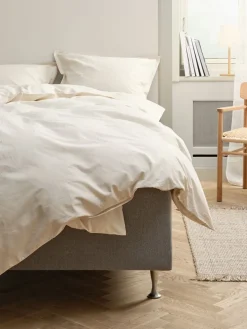 ELLIEGoldParure de lit ELLIE 240x220 naturel avec broderies