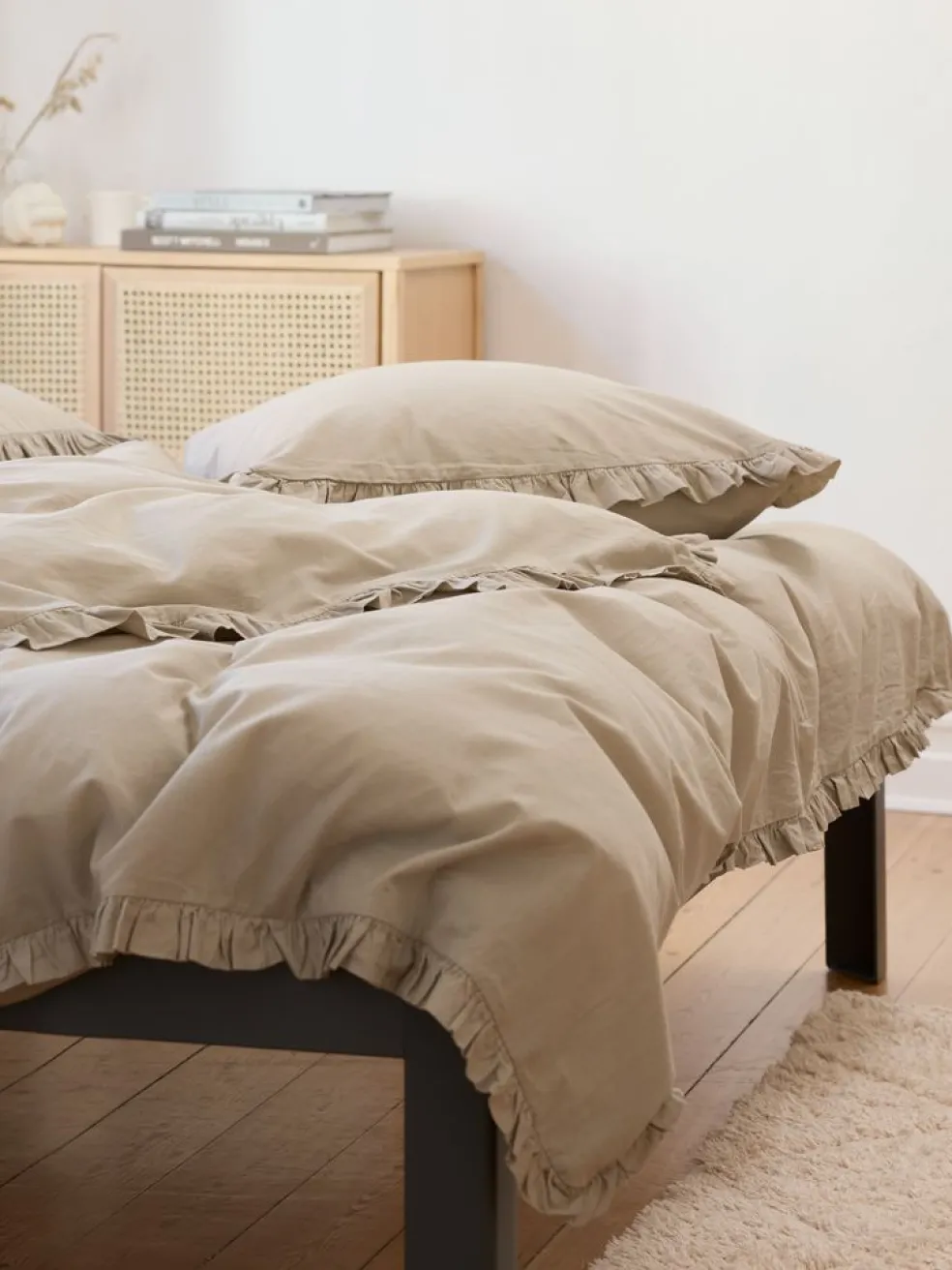 ELMAGoldParure de lit ELMA Coton lavé 240x220 sable