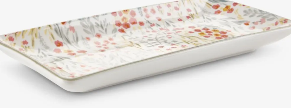 EMILPlat de service EMIL l11xL25cm a/fleurs