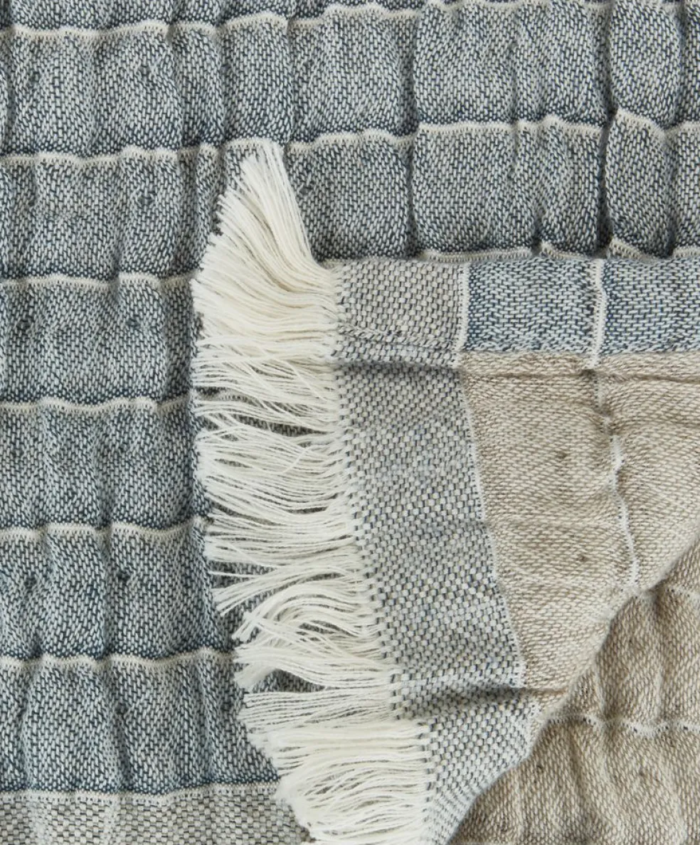 ENEPlaid ENE 130x170 bleu/beige