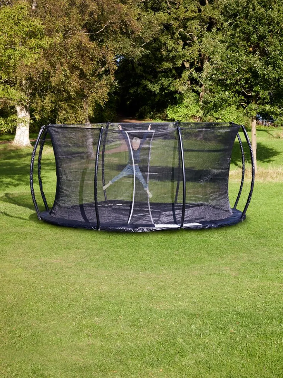 FALKTrampoline enterré FALK Ø396 a/filet noir