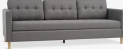 FALSLEVCanapé FALSLEV 3 places tissu gris