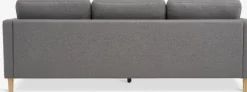 FALSLEVCanapé FALSLEV 3 places tissu gris