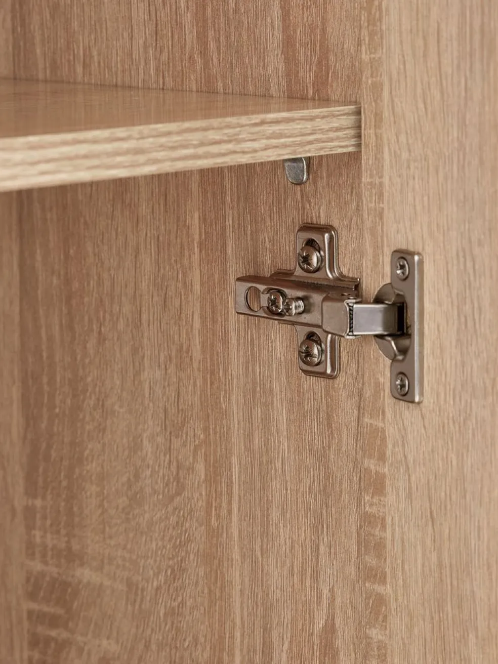 FANDRUPArmoire FANDRUP 145x176 3 portes 3 tiroirs coloris chêne c.