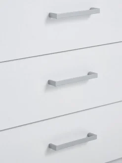 FANDRUPArmoire FANDRUP 145x176 3 portes 3 tiroirs blanc
