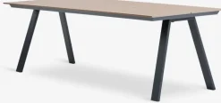 FAUSING + BREDSTENFAUSING L220 table naturel + 4 BREDSTEN chaises noir