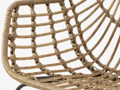 FAUSING + ILDERHUSEFAUSING L220 table noir + 4 ILDERHUSE chaises naturel