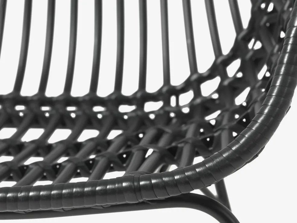 FAUSING + ILDERHUSEFAUSING L220 table + 4 ILDERHUSE chaises noir