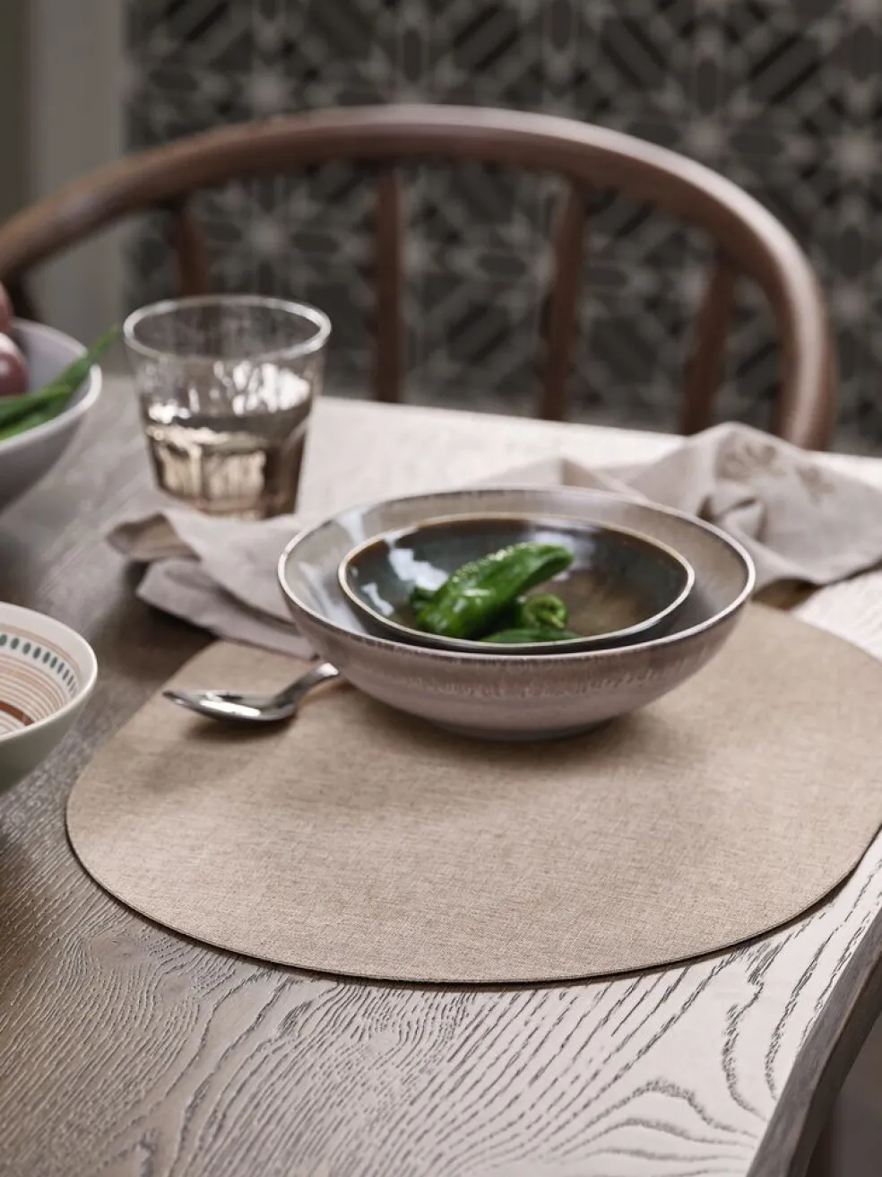 FJELLOKSet de table FJELLOK 33x43 brun