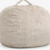 FOULUMPouf poire FOULUM 109x80x109 tissu velours côtelé beige