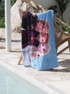 FROZENGoldDrap de douche REINES DES NEIGES 70x140