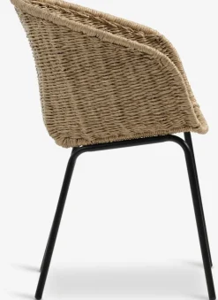 FUGLSAND + TUERNEFUGLSAND Ø120 table acacia + 4 TUERNE chaises naturel