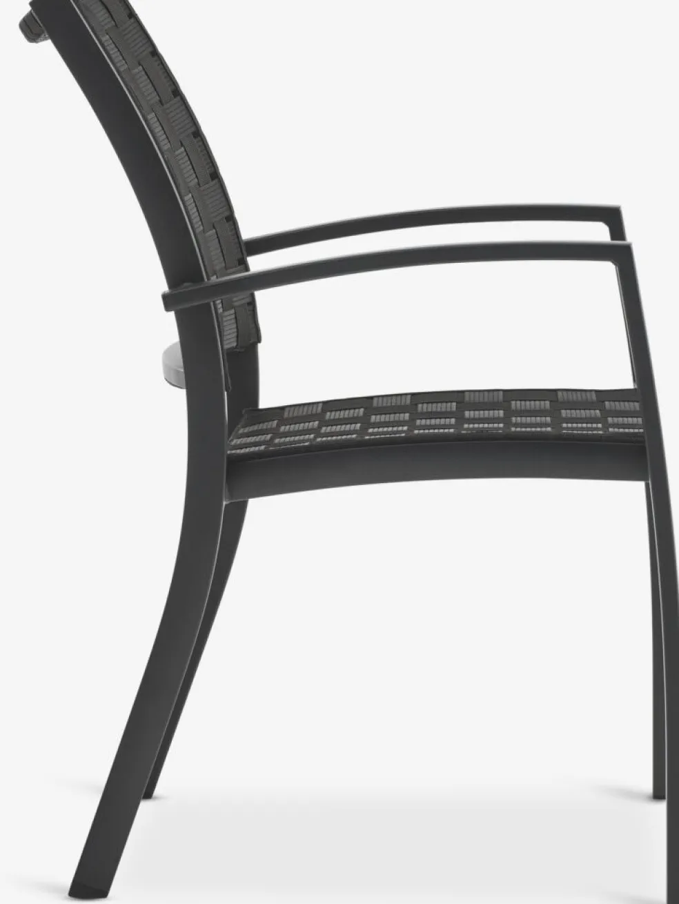 GLOMFJORDChaise empilable GLOMFJORD noir