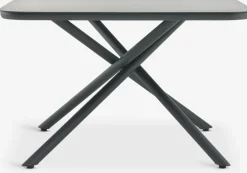 GOTHENBURG + KRISTIANSTADGOTHENBURG L120 table gris + 4 KRISTIANSTAD chaises vert
