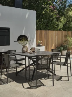GOTHENBURG + KRISTIANSTADGOTHENBURG L120 table gris + 4 KRISTIANSTAD chaises vert