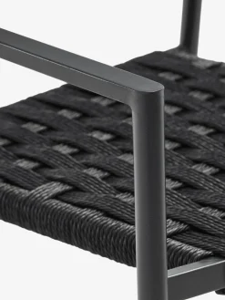 GOTHENBURG + TRILLEVALLENGOTHENBURG L120 table gris + 4 TRILLEVALLEN chaises noir