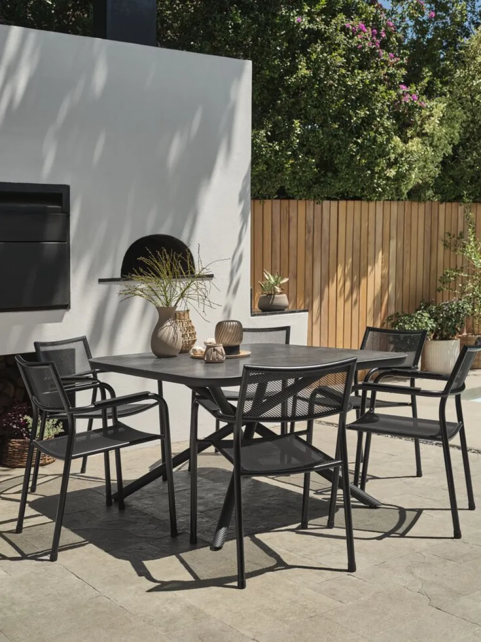GOTHENBURGTable de jardin GOTHENBURG l120xL120 gris