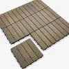GRAVANDDalle de terrasse GRAVAND l30xL30 imitation bois gris 9pcs