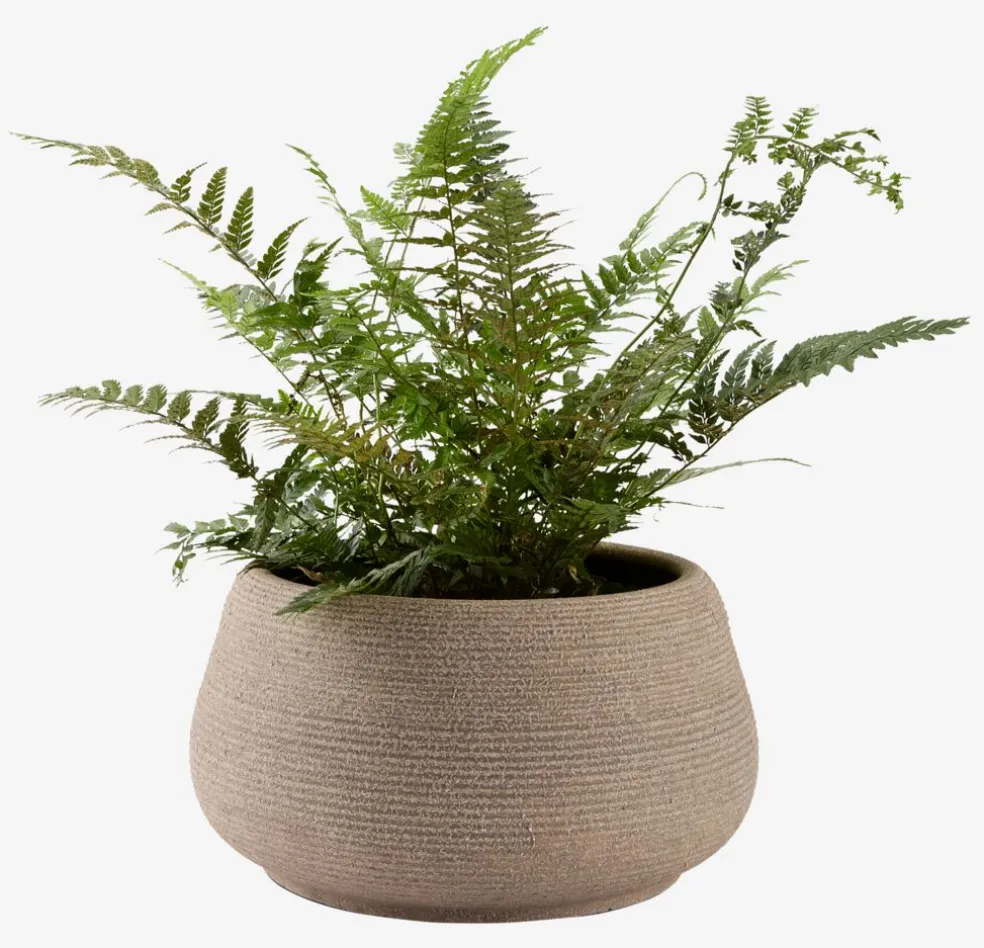 GRESSHUMLEBac à fleurs GRESSHUMLE Ø23xH12 brun