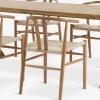 GRIBSKOV + GUDERUPGRIBSKOV L230 table chêne naturel + 4 GUDERUP chaises chêne