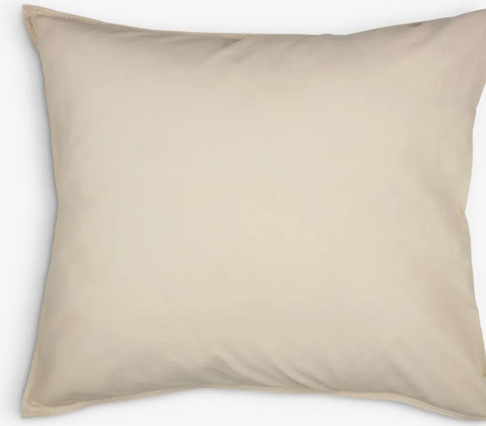 GROGoldTaie d'oreiller GRO Coton lavé 60x63/70 beige