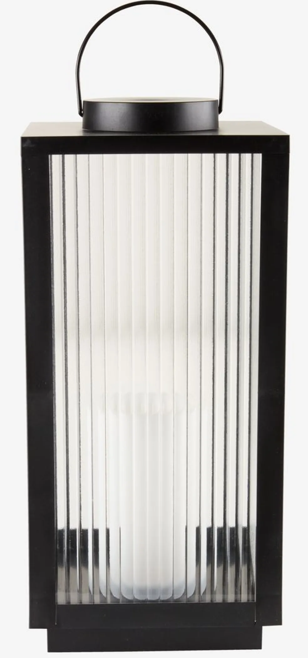 GULDSMEDLanterne GULDSMED l22xL22xH48cm a/LED noir