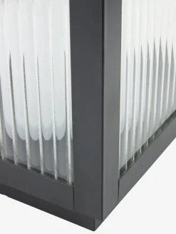 GULDSMEDLanterne GULDSMED l22xL22xH48cm a/LED noir