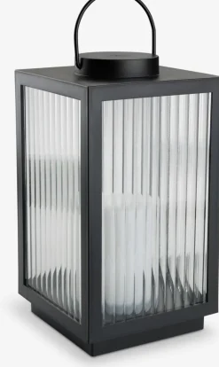GULDSMEDLanterne GULDSMED l16xL16xH29cm a/LED noir