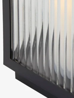 GULDSMEDLanterne GULDSMED l16xL16xH29cm a/LED noir