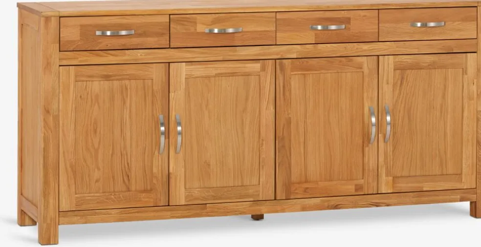 HAGEBuffet HAGE 4 portes 4 tiroirs chêne naturel