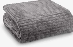 HAGTORNPlaid polaire HAGTORN 140x200 gris